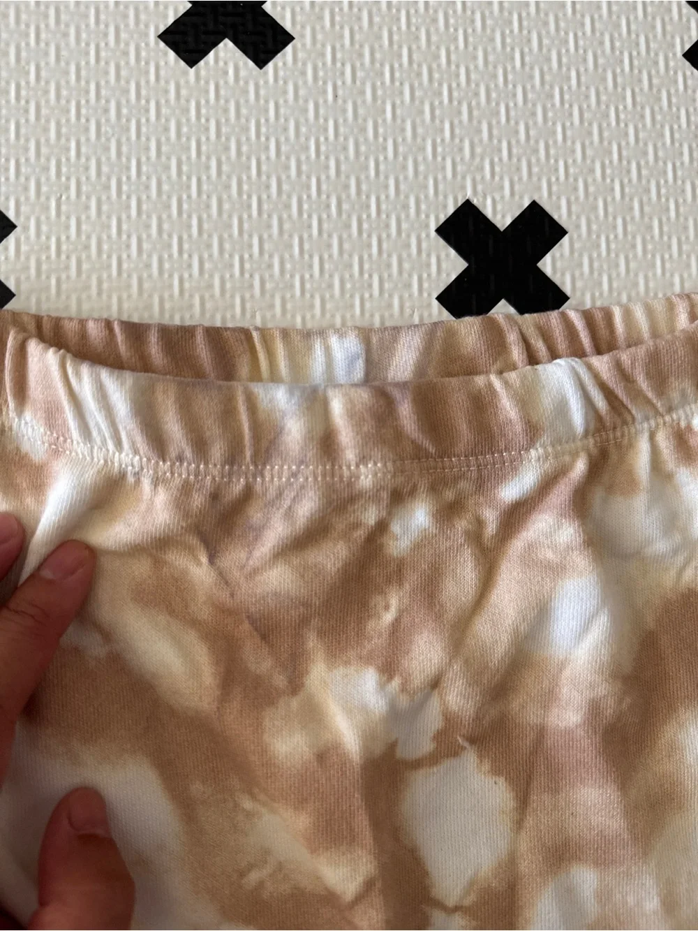 Grayson Collective kids Tie-Dye Leggings Cream & Brown size 5T NWT
